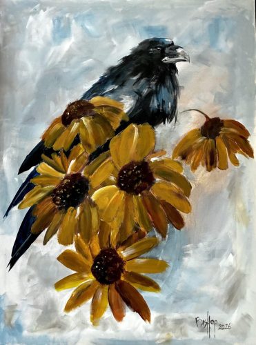 Feathers and Sunflowers